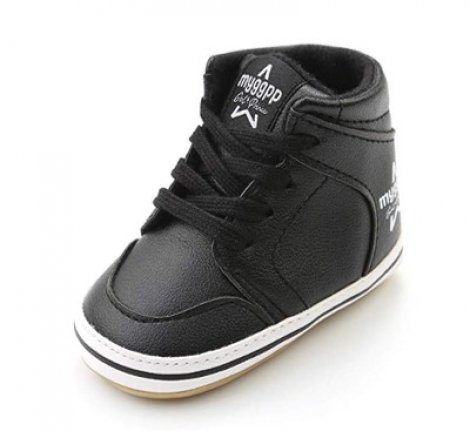 black hard bottom shoes for babies
